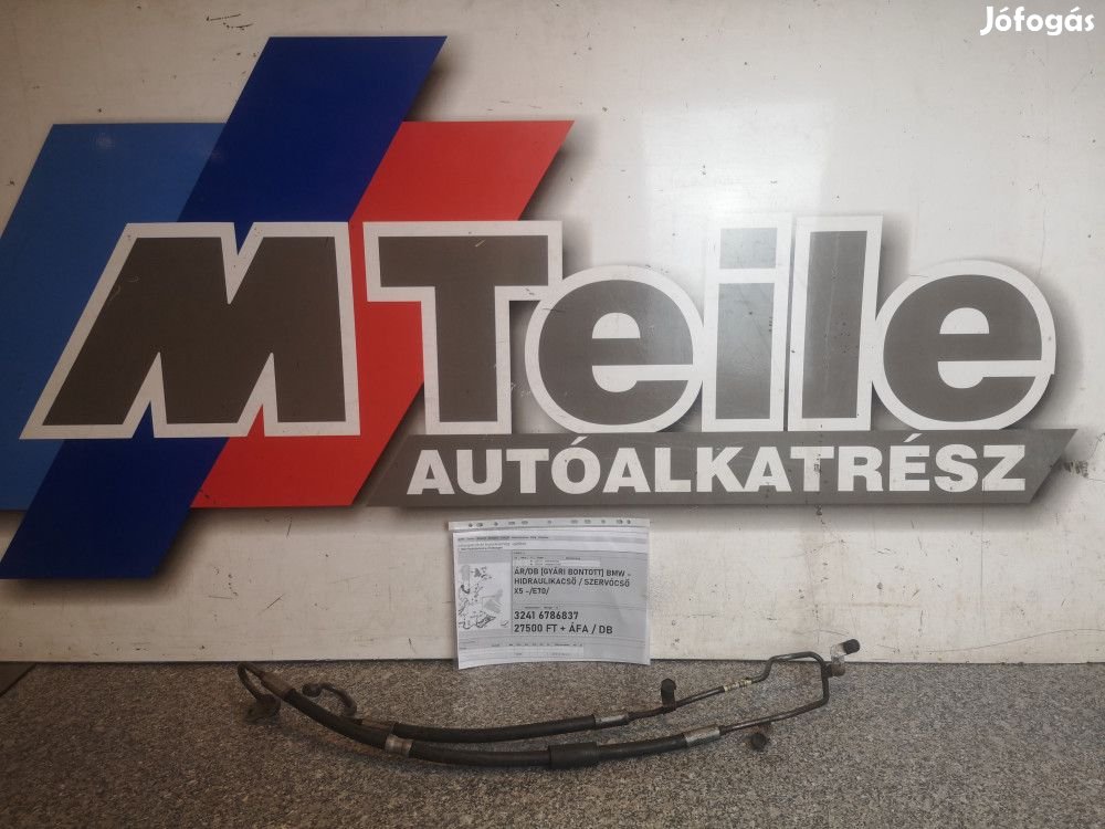 ÁR/DB [GYÁRI BONTOTT] BMW - HIDRAULIKACSŐ / SZERVÓCSŐ  - X5 -/E70/ -|